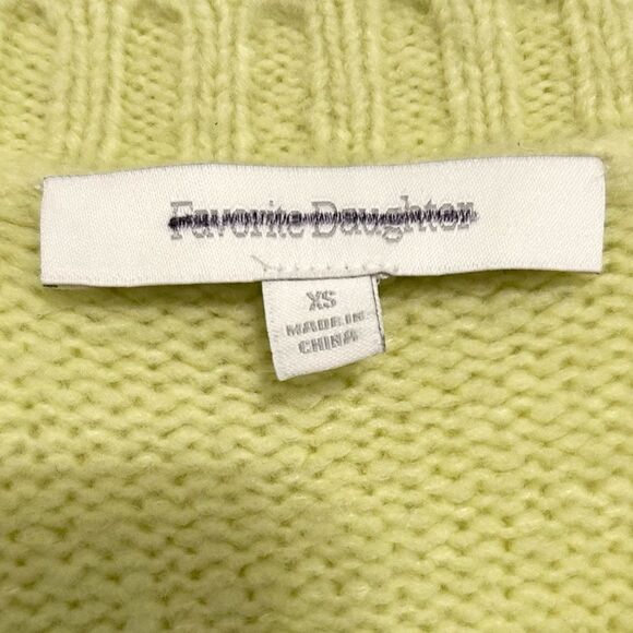 Favorite Daughter William Sweater Cashmere Blend Green Size XS - Picture 7 of 10